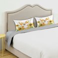 thumbnail image 5 of Haosy Satin Pillowcase for Hair and Skin Standard Cooling Silk Pillow Case with Envelope Closure Happy Corgi and Sunflowers 20"x26", 5 of 9