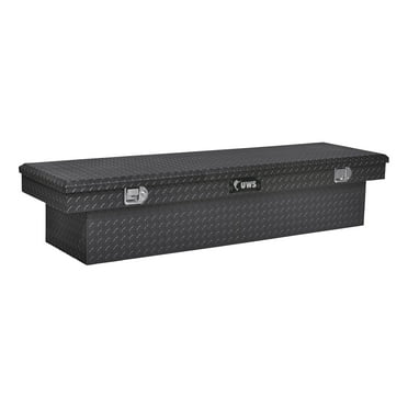 UWS EC10212 60-Inch Gloss Black Heavy-Wall Aluminum Truck Tool Box, RigidCore Lid