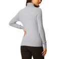 thumbnail image 3 of MODA NOVA Junior's Pullover Sweater Top Long Sleeve Turtleneck Knit Tops, 3 of 5
