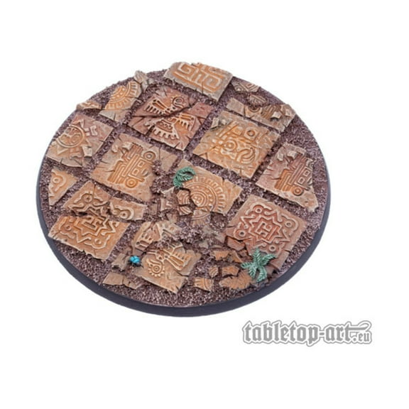 Tabletop Art 100mm Round Base 1 - Lizard City New