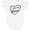 AA-White, variant on Inktastic I Love My Glamma in Black Chalk Heart Boys or Girls Baby Bodysuit