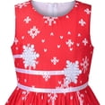 thumbnail image 3 of Sunny Fashion Girls Dress Christmas Snowflakes New Year Holiday 11-12 Years, 3 of 6