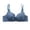Blue Bra, variant on Push Up Bras for Women Full Support Underwire Lace Bra Adjustable Strap Plunge Embroidery Bra Soft Everyday Brassiere Red Bra 44