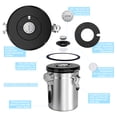 thumbnail image 4 of Airtight Coffee Canister Stainless Steel Coffee Storage Container with CO2 Valve Sealed Cantilever Lid, 4 of 5