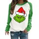 thumbnail image 1 of Sudadera navideña Sudadera con cuello redondo Ropa deportiva holgada para mujer Kuymtek Verde T M para Mujer, 1 of 8
