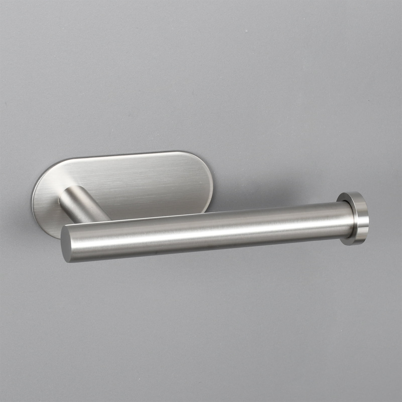 Details about   Self Adhesive Toilet Roll Holder Bar Towel Ring Rail Stainless Steel No Drilling 
