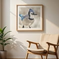 thumbnail image 6 of Blue Jay In A Snow Storm - Photography Bird Wildlife Winter Nature Snow Animal Scenic Unframed Wall Art Print 16 x 16 inches, 6 of 9