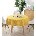 thumbnail image 2 of Tablecloth, Round, Cotton Linen, Plain Twill, Suitable for Home Kitchen Decoration, Borders 120cm, 2 of 5