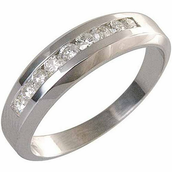 14k White Gold Mens Brilliant round cut 9-Stone Diamond Ring 1.50 Carats