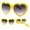 yellow, variant on New Alien Glasses Funny Holiday Party Sunglasses Halloween Adults Kid Party Supplies Rainbow Lenses ET Sun Glasses Shades