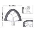 thumbnail image 2 of Billuyoard Batidores planos con cabezal inclinable, batidora profesional resistente al desgaste, accesorio de cocina para el hogar, utensilios de Type2 NO2, 2 of 6