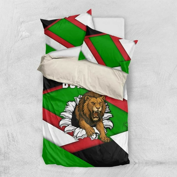 Burundi - Roaring Lion Bedding Set with National Flag Colors TS04