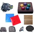 thumbnail image 1 of Korean Folk Game Set (Korean Traditional Play Game)- Gong-gi,Jebi chagi,Biseokchigi, DDAKJI, Family Travel Games, 1 of 8