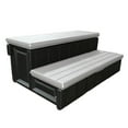 thumbnail image 1 of Confer Plastics Leisure Accents 36 Pouces Étapes de Rangement pour Spa Extérieur, Gris, 1 of 10