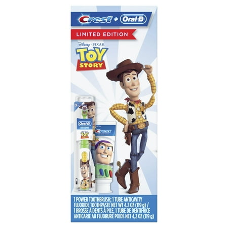 Crest & Oral-B Kids Disney Pixar Toy Story Gift Pack with Power Toothbrush and Toothpaste, 4.2 Oz