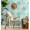 thumbnail image 2 of NextWall  Seaweed Peel and Stick Wallpaper 20.5 in. W x 18 ft. L - Seaglass, 2 of 11