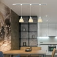 thumbnail image 3 of Kiven 1-Light H-Type track lighting pendants,Modern h track pendant lights,Decorative Track Lighting Fixture for Kitchen Island Hallway,White, 3 of 7