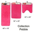 thumbnail image 7 of Bathroom Rug Memory Foam Mat 3D Pebble Fuchsia 32"L x 20"W, 7 of 7