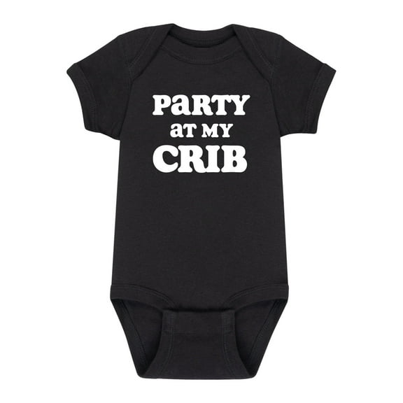 Instant Message - Party At My Crib - Infant Baby One Piece