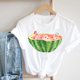 thumbnail image 1 of Camiseta con estampado Floral de flores de los 90 para mujer, ropa de calle de estilo de dibujos animados para mujer, camiseta estampada, camiseta gráfica para mujer Tan Jianjun unisex, 1 of 2