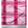 thumbnail image 1 of Soimoi Silk Fabric Check Check Print Fabric by Yard 42 Inch Wide, 1 of 5