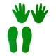 thumbnail image 5 of 4 piezas de juguetes educativos de huellas de manos, juguetes de entrenamiento sensorial, marcadores deportivos Verde, 5 of 9