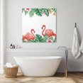 thumbnail image 3 of Pink Flamingo Birds Wall Art Painting on Canvas, Summer Tropical Plants Flowers Canvas Art Home Prints Wall Art Framed Modern Artwork for Living Room Bedroom Wall Decor 8x8in, 3 of 9