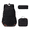 Solid Color/Black, variant on Forestfish Teen Backpack Set with Insulated Lunch Bag & Pencil Case, Water-Resistant Nylon School Bag(Daisy A/Pink)