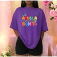 thumbnail image 3 of Letras Playera Blusa Con Estampado De La Abuela Mas Bonita Ropa Para Mujer Color Morado Talla Grande Marca Emil SaEs, 3 of 4