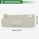thumbnail image 4 of Visera de sol para el lado del conductor izquierdo de Unique Bargains para Chevrolet Sonic 2012-2016, plástico con espejo No.95327509 gris, 4 of 6
