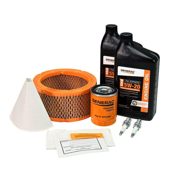 Generac Maintenance Kit with Proprietary 5W20 Synthetic Oil for 12