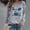 *C-Gray, variant on ClodeEU Women's Y2k Cute Graphic Sweatshirt ,Casual Loose Trendy Sweatshirts Long Sleeve Pullover Tops C-Gray,Womens Plus L