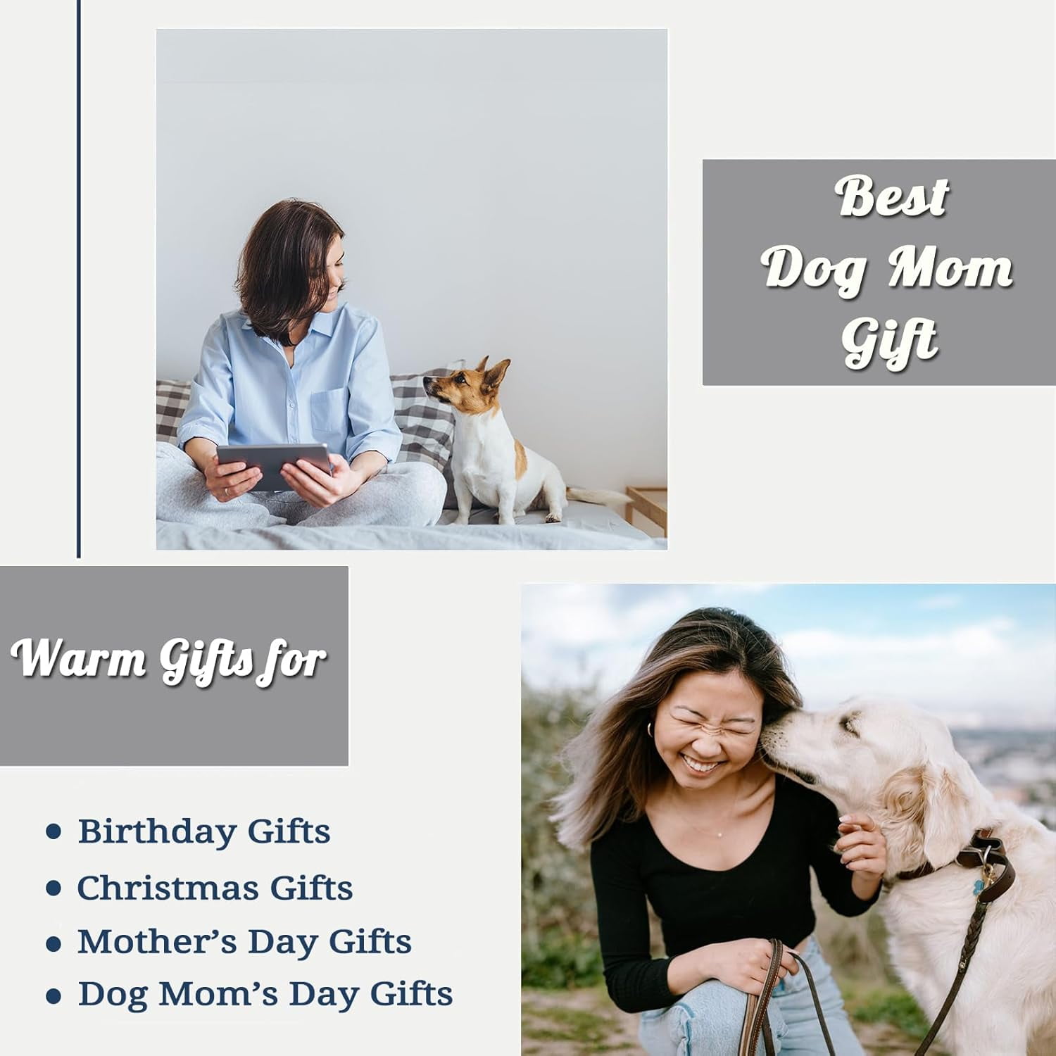 Dog Mom Blanket 50"x60", Dog Mom Gifts for Women, Dog Mom Gift, Birthday Gifts for Dog Moms, Dog Lover Gifts for Women, Christmas Mothers Day Dog Gifts for Dog Lovers, Dog Lover Gift Ideas