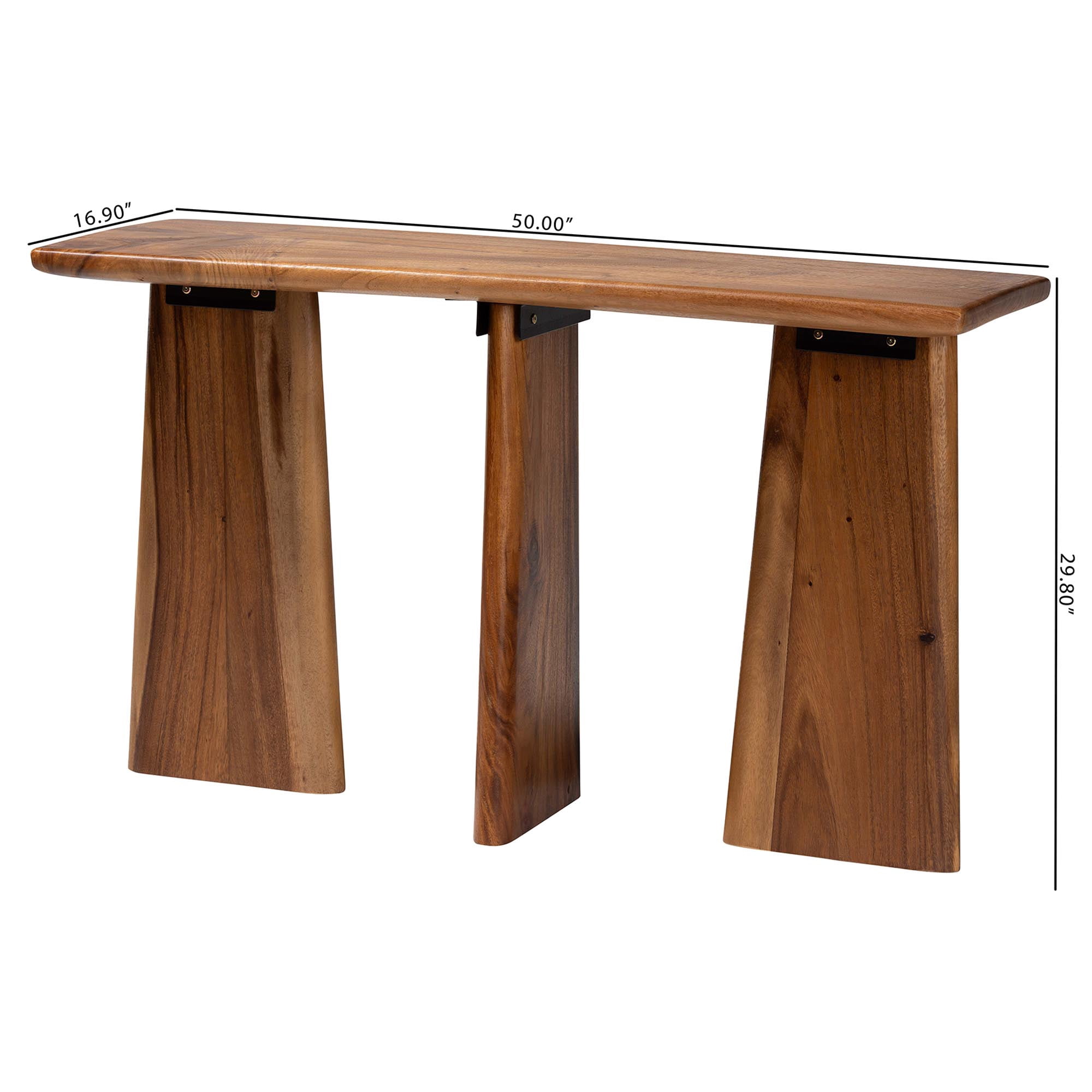bali & pari Caruso Boho Console Table, Natural