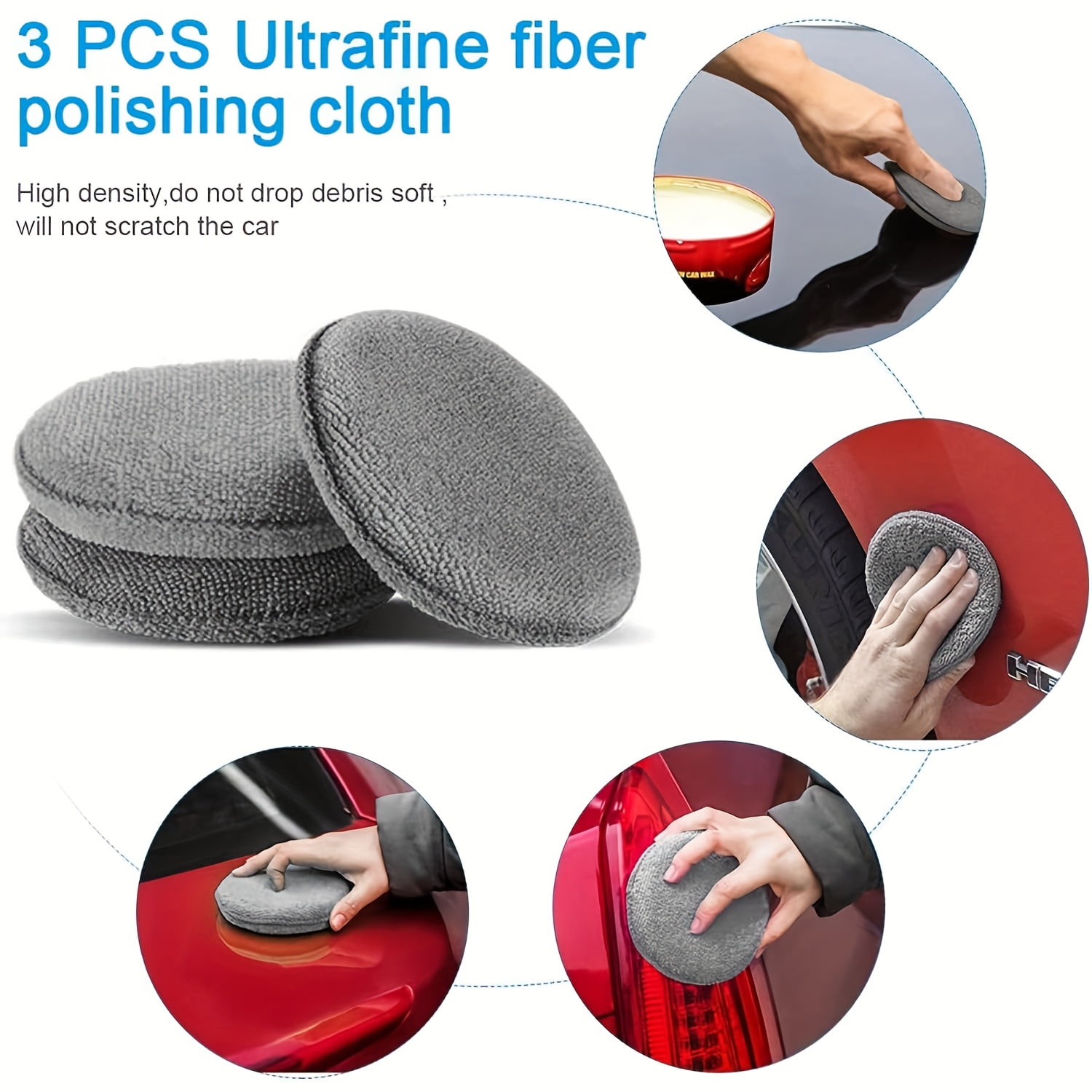 9Pcs Car Cleaning Tool Kit, Microfiber Car Detailing Cleaning Tools Set for Interior Exterior Car Washing Beauty Winter