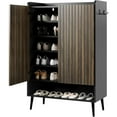 thumbnail image 2 of Large Shoe Cabinet with 2 Doors, 6-Tier Entryway Shoe Storage Cabinet with Adjustable Shelves, Freestanding Shoes Rack Organizer for Hallway, Entryway, Living Room, 2 of 8