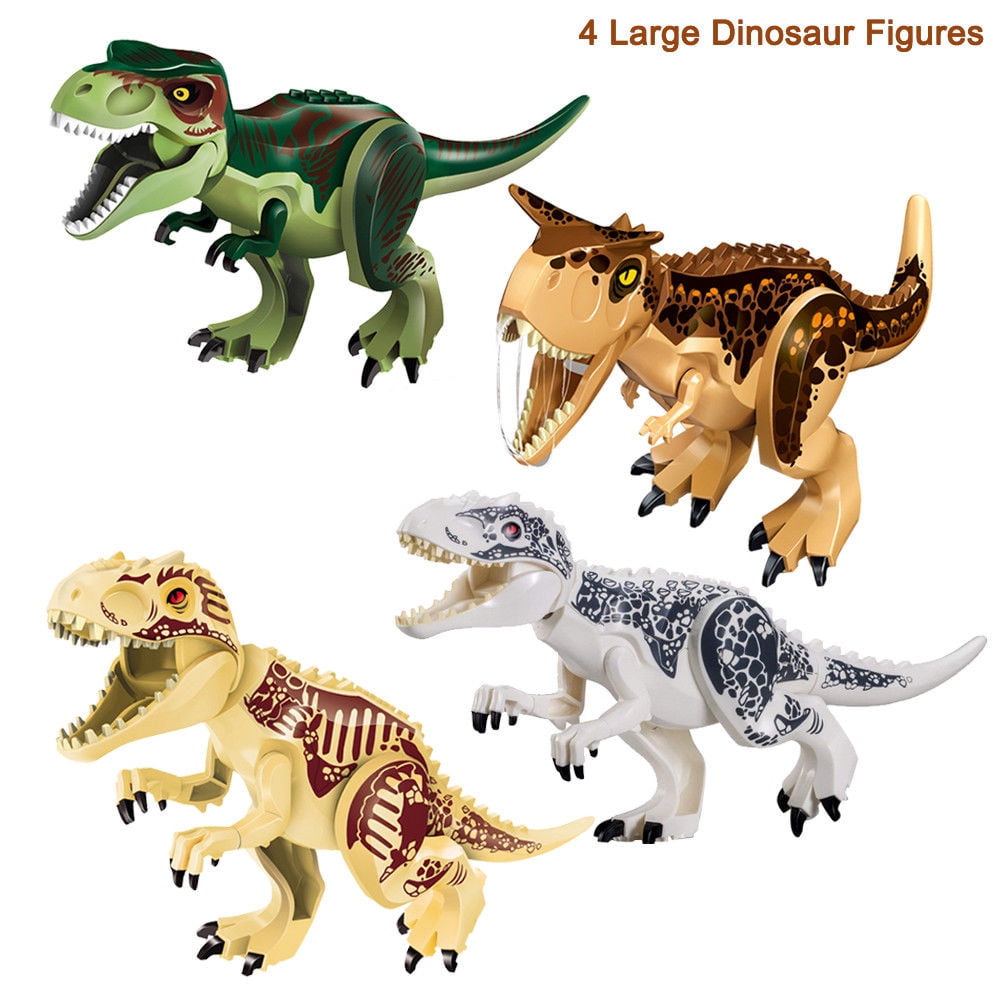 8pcs SET 2019 Dinosaur World Dinosaurs Mini Figure Building Block Toy Kids Gift 