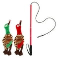 thumbnail image 3 of Miangastore Dog Interactive Toy Cat Teasing Stick Red Plush 1 Set, 3 of 8