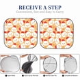 thumbnail image 5 of Goofa Cartoon Chicken Pattern 2 Piece Car Windshield Sun Shade Foldable | Front Windshield Shade for Sun, Heat and UV Rays | Sunshade for Car Front Window-Large, 5 of 7