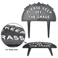 thumbnail image 4 of Panneau de Jardin "Please Keep Off the Grass No Dooping" Résistant aux Intempéries et à la Décoloration avec Support en Métal Inclus, 4 of 7