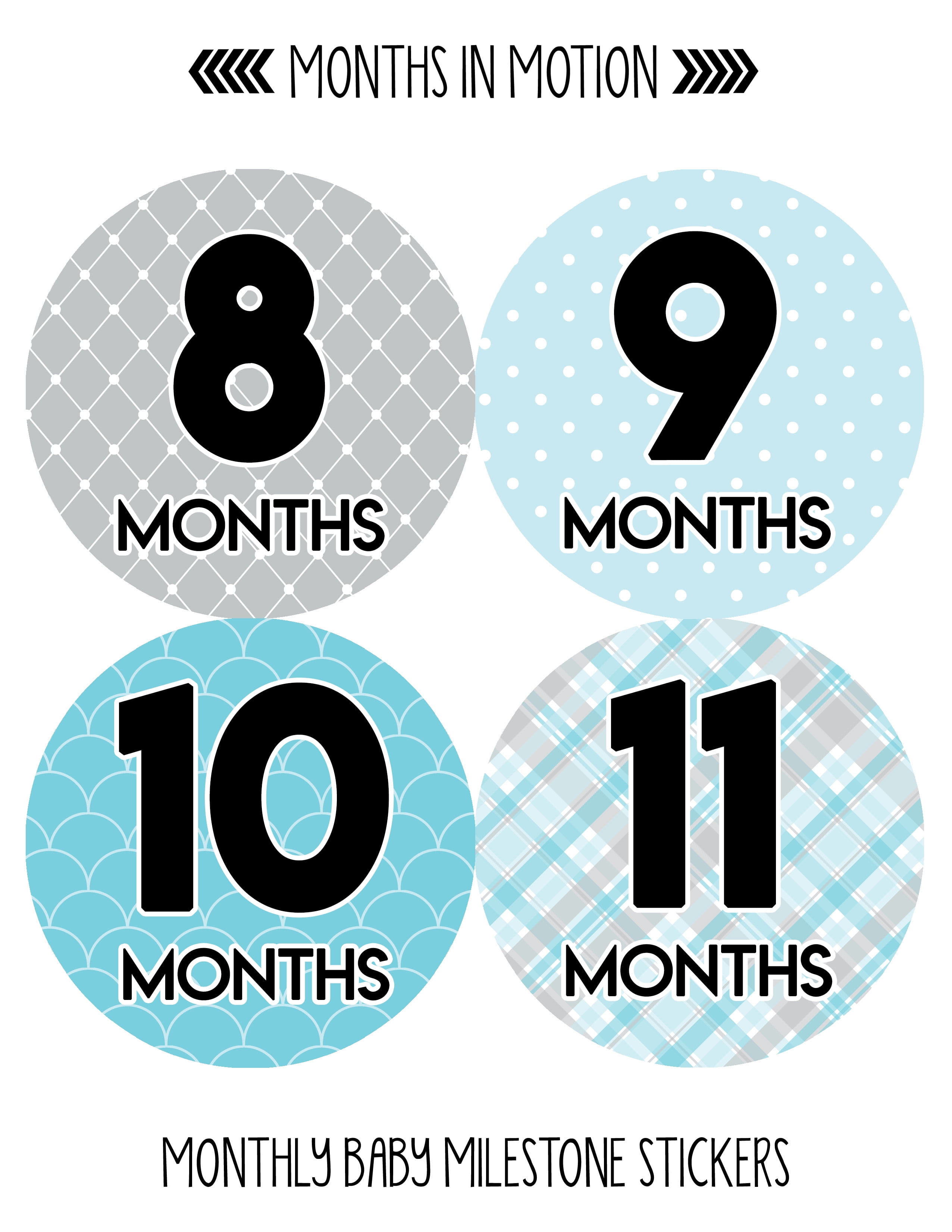  Months in Motion Baby Monthly Necktie Stickers - Baby Milestone  Tie Stickers - Newborn Boy Stickers - Month Stickers for Baby Boy - Baby  Boy Stickers - Newborn Monthly Milestone Stickers - Set of 20 : Electronics