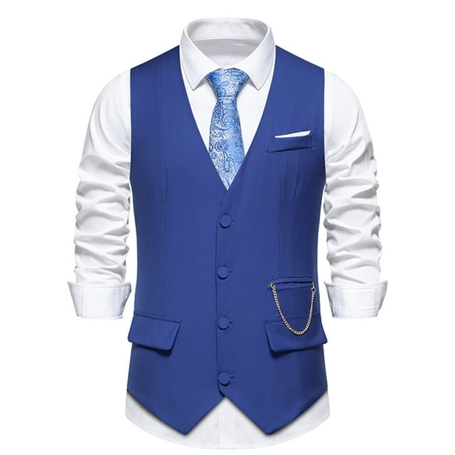 pstuiky Camisetas sin mangas para hombre, Blusa sin mangas con cuello cruzado y bolsillos estilo retro de moda para hombre Chaleco para hombre s
