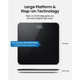 thumbnail image 6 of Scale for Body Weight, Mechanical Bathroom Weighing Scale, Highly Accurate & Measures Weight up to 400 lb/180kg, Batteries Included, 11"/280mm, Black, 6 of 8