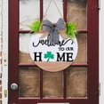 thumbnail image 7 of HAZIUA Interchangeable Welcome Sign For Front Door With 4 Seasonal Wreaths And 12 Changeable Farmhouse Front Porch Décor Front Door Decoration Seasonal Rustic Wooden Wall Sign Home White, 7 of 7