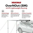 thumbnail image 5 of Yakima OverNOut 4.5 Foot Lightweight Roof Mounted Awning w/Included SKS Lock, Small, 5 of 12
