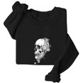 thumbnail image 4 of Halloween Sweatshirt for Women Hoodless Sweatshirt Cozy Pullover Top in Soft Knit with Relaxed Fit for Casual Wear and Versatile Comfort Black S, 4 of 4