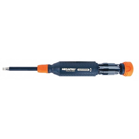 UPC: 0831044012588 | Megapro Multi-Bit Screwdriver  NumBits 7 151ELEV-CH/OR-B