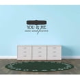 thumbnail image 1 of Wall Design Pieces You & Me Now & Forever Inspirational Love Fife Quote 10x20, 1 of 1