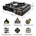 thumbnail image 6 of QINGXI Portable Butane and Propane Camping Stove with Carrying Case, Precise Heat Control - Camping & Tailgating and Outdoor Cooking, 6 of 8