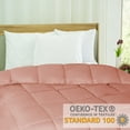 thumbnail image 6 of Superior Solid Comforter Down Alternative Bedding, Full, Blush, 6 of 13